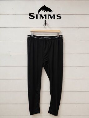 Simms Base Layer Pants – Black – Size XL